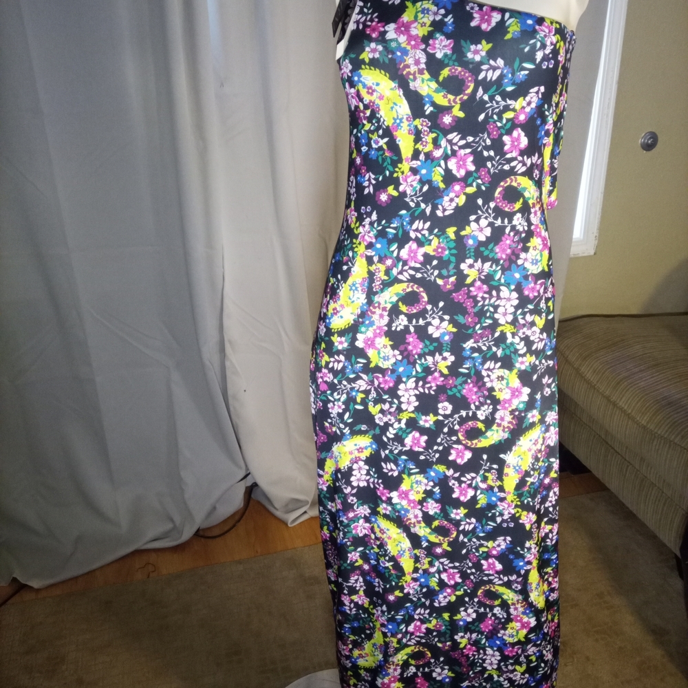AFRM Purple Blue Sheath Dress Spaghetti Strap Cocktail